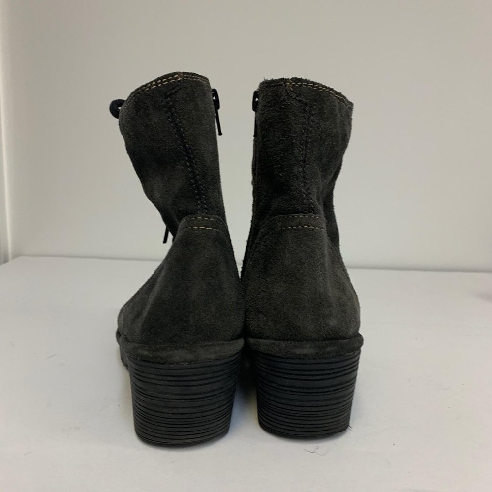 Fly London lace up grey suede boots sz 41 US Sz 10 - Picture 6 of 8